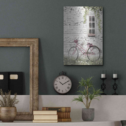 Luxe Metal Art 'Ready for a Bike Ride' by Lori Deiter, Metal Wall Art,12x16