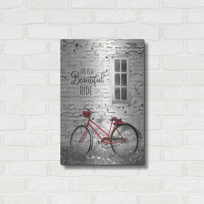 Luxe Metal Art 'Life is a Beautiful Ride' by Lori Deiter, Metal Wall Art,16x24