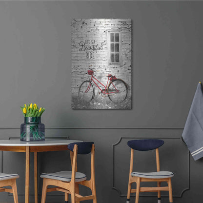 Luxe Metal Art 'Life is a Beautiful Ride' by Lori Deiter, Metal Wall Art,24x36
