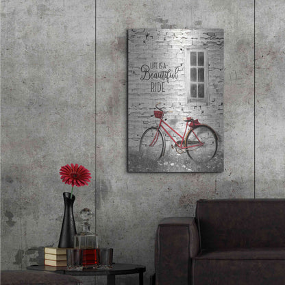 Luxe Metal Art 'Life is a Beautiful Ride' by Lori Deiter, Metal Wall Art,24x36