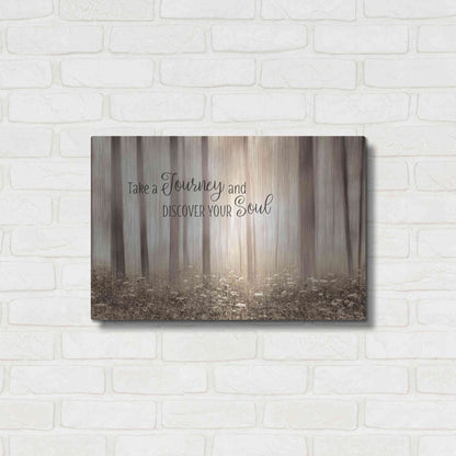 Luxe Metal Art 'Take a Journey and Discover Your Soul' by Lori Deiter, Metal Wall Art,24x16