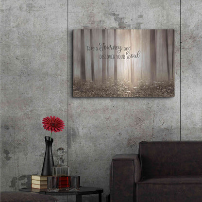 Luxe Metal Art 'Take a Journey and Discover Your Soul' by Lori Deiter, Metal Wall Art,36x24