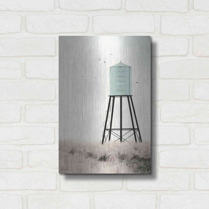 Luxe Metal Art 'Save Water' by Lori Deiter, Metal Wall Art,12x16