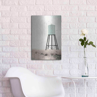 Luxe Metal Art 'Save Water' by Lori Deiter, Metal Wall Art,16x24