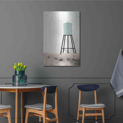 Luxe Metal Art 'Save Water' by Lori Deiter, Metal Wall Art,24x36