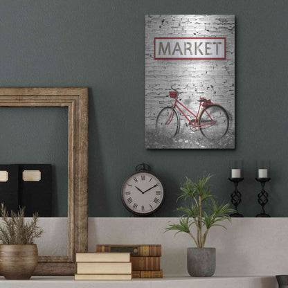 Luxe Metal Art 'At the Market' by Lori Deiter, Metal Wall Art,12x16