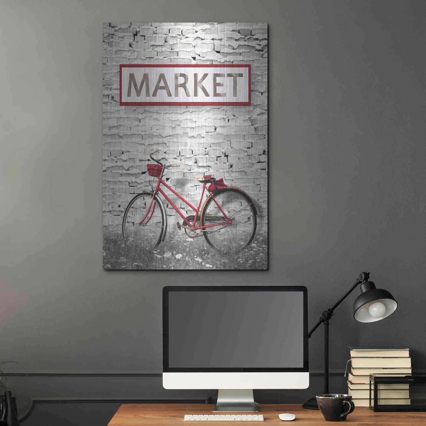 Luxe Metal Art 'At the Market' by Lori Deiter, Metal Wall Art,24x36