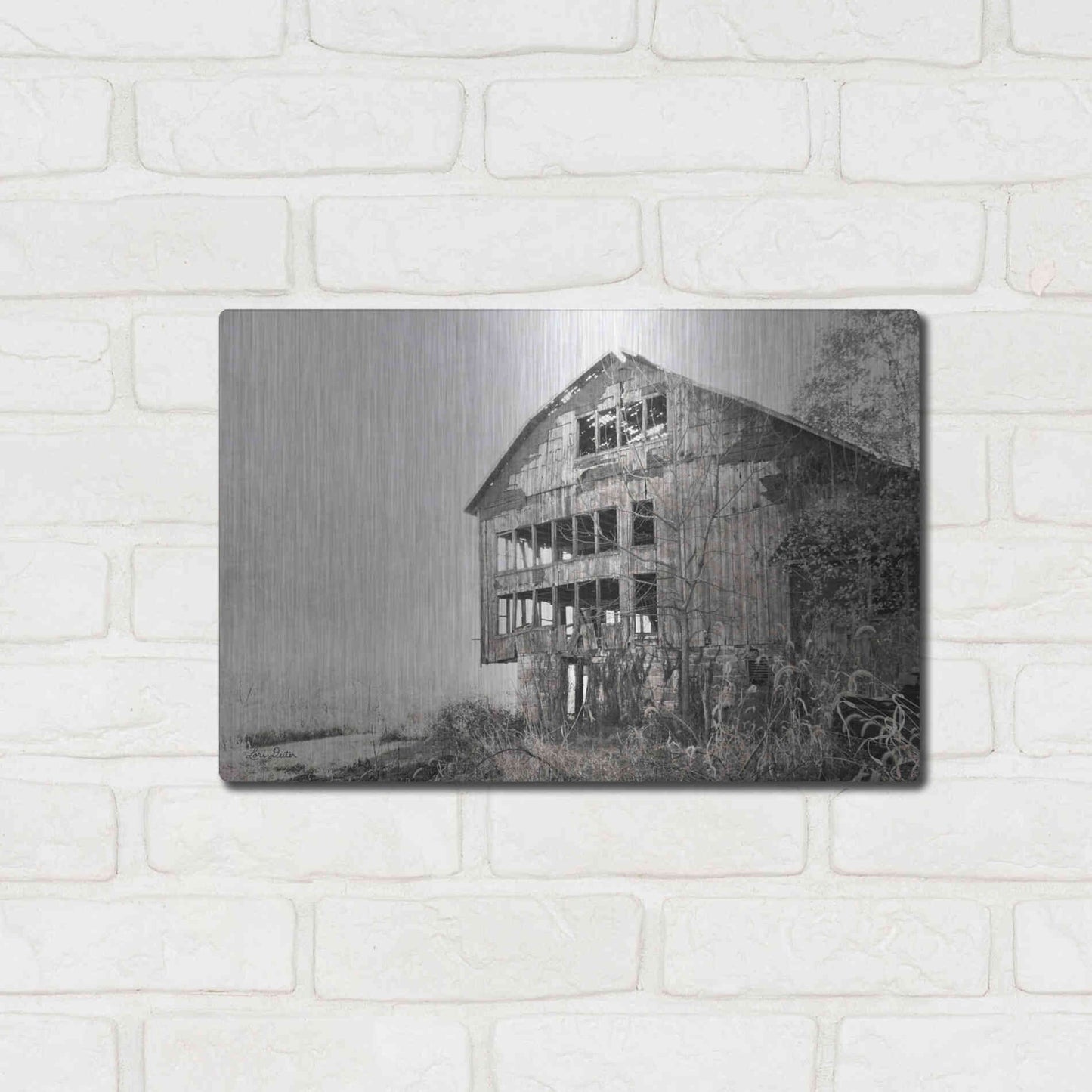 Luxe Metal Art 'Mahantongo Barn' by Lori Deiter, Metal Wall Art,16x12