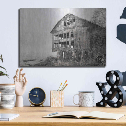 Luxe Metal Art 'Mahantongo Barn' by Lori Deiter, Metal Wall Art,16x12