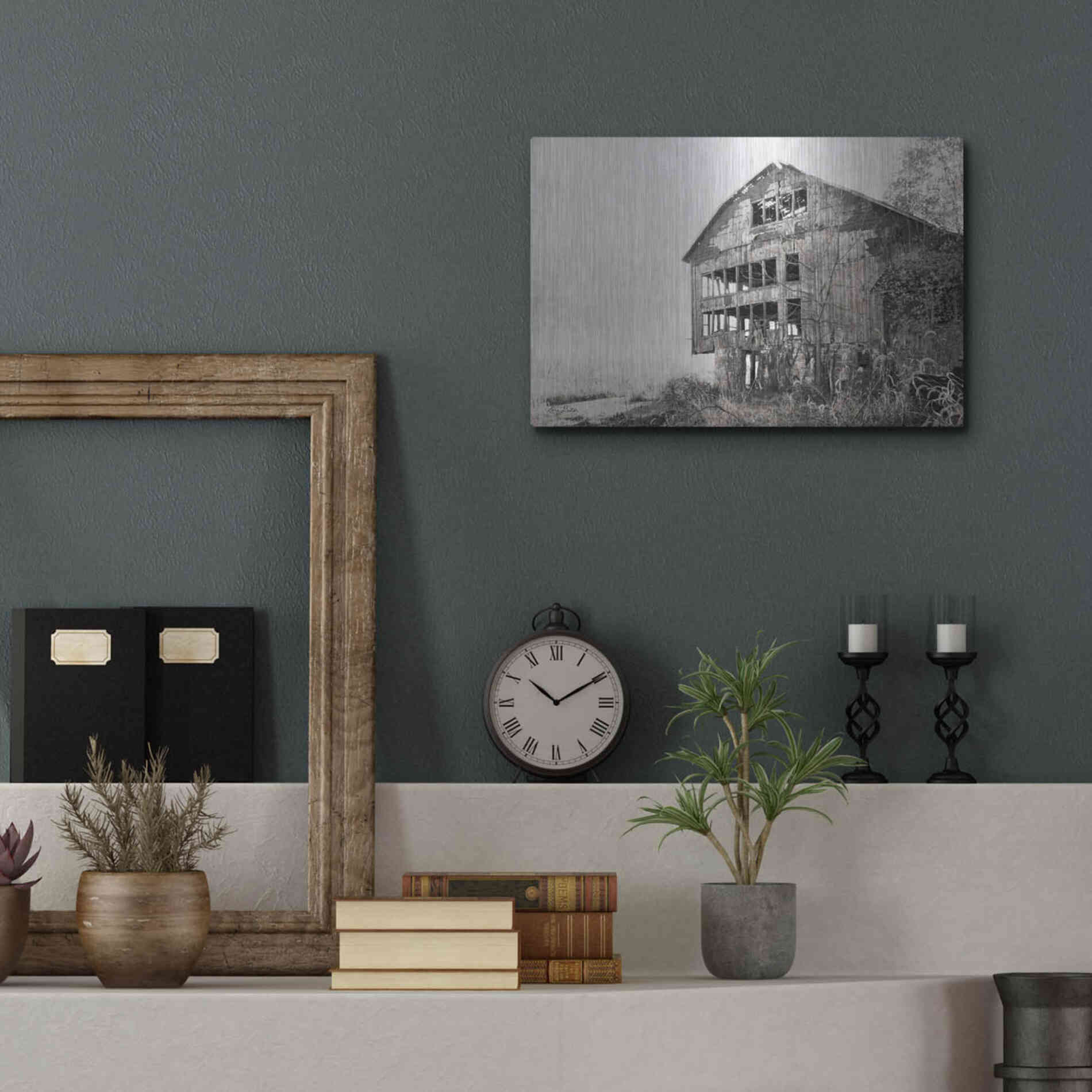 Luxe Metal Art 'Mahantongo Barn' by Lori Deiter, Metal Wall Art,16x12