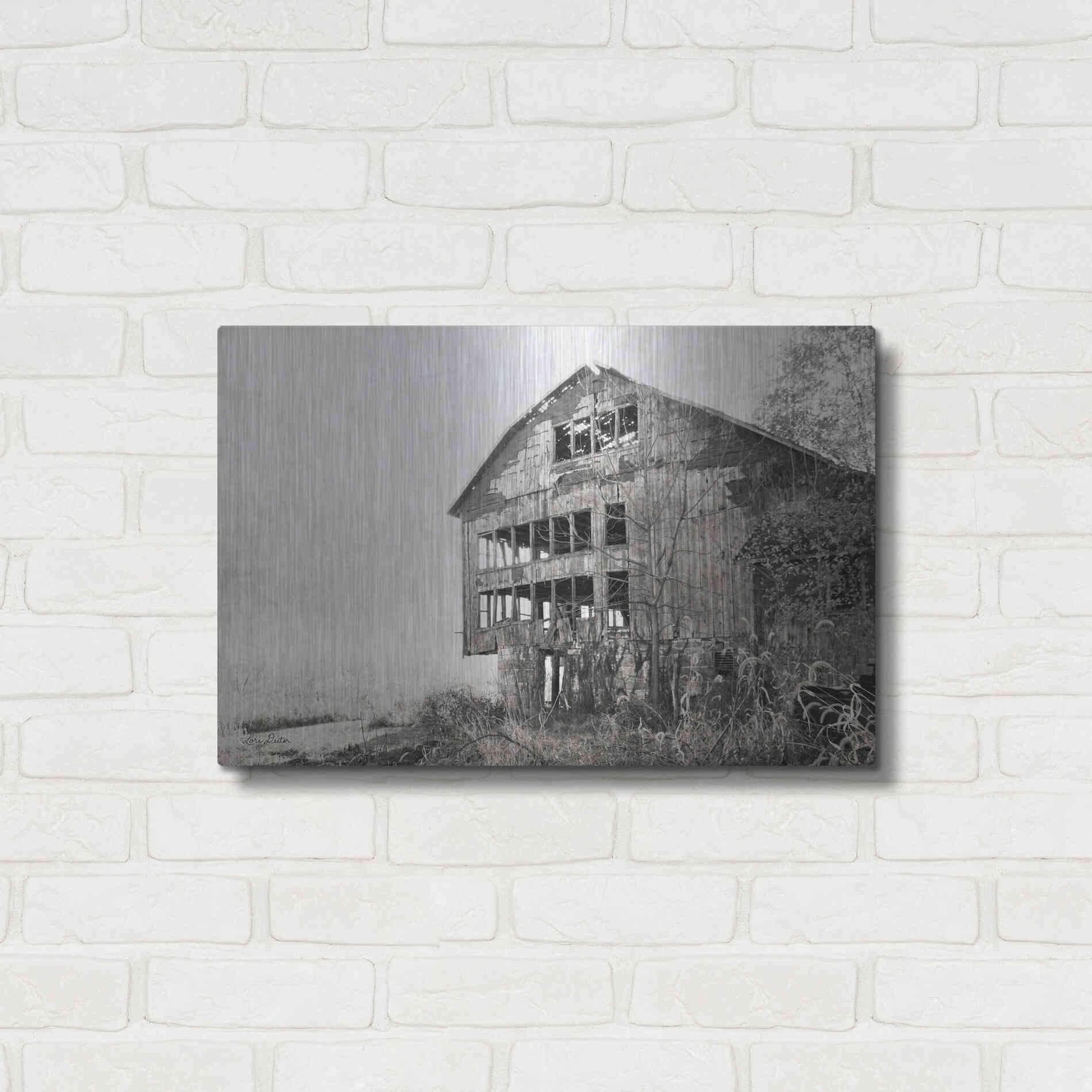 Luxe Metal Art 'Mahantongo Barn' by Lori Deiter, Metal Wall Art,24x16