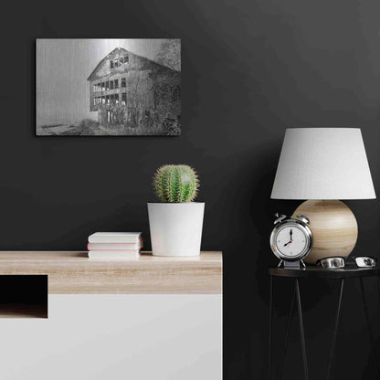 Luxe Metal Art 'Mahantongo Barn' by Lori Deiter, Metal Wall Art,24x16
