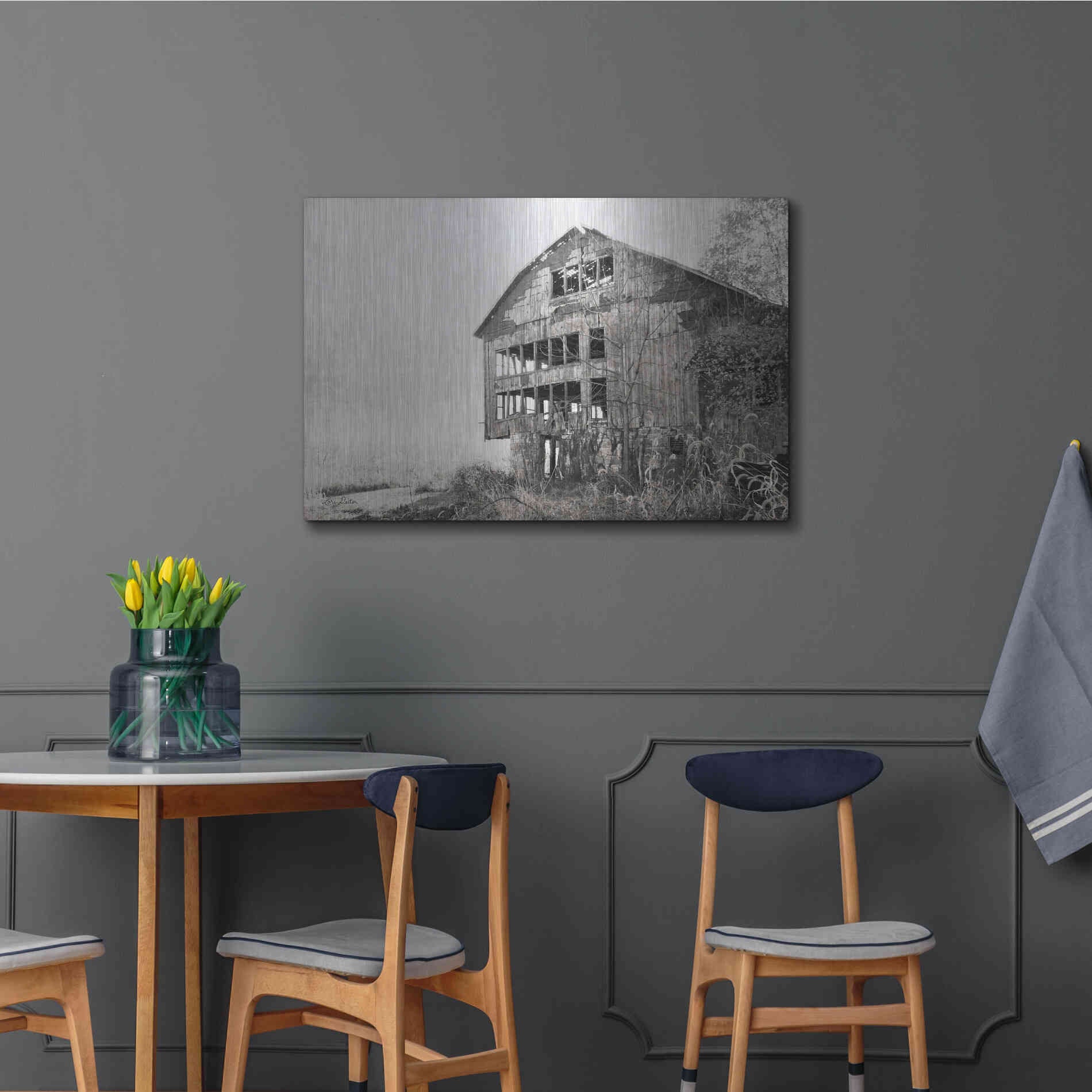 Luxe Metal Art 'Mahantongo Barn' by Lori Deiter, Metal Wall Art,36x24