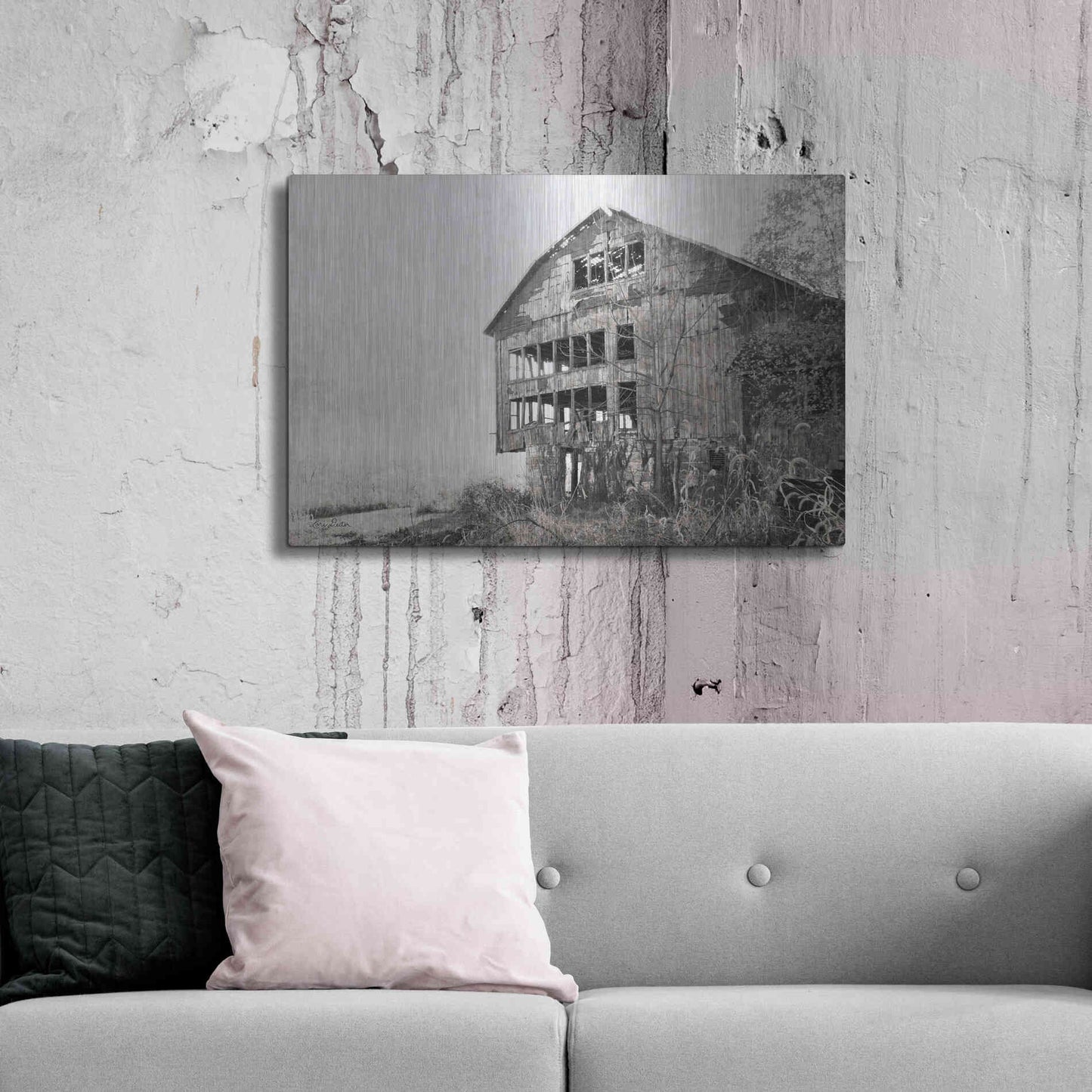 Luxe Metal Art 'Mahantongo Barn' by Lori Deiter, Metal Wall Art,36x24