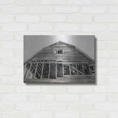Luxe Metal Art 'Wyoming Barn' by Lori Deiter, Metal Wall Art,24x16