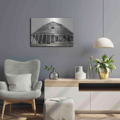 Luxe Metal Art 'Wyoming Barn' by Lori Deiter, Metal Wall Art,24x16