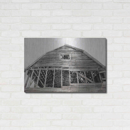 Luxe Metal Art 'Wyoming Barn' by Lori Deiter, Metal Wall Art,36x24