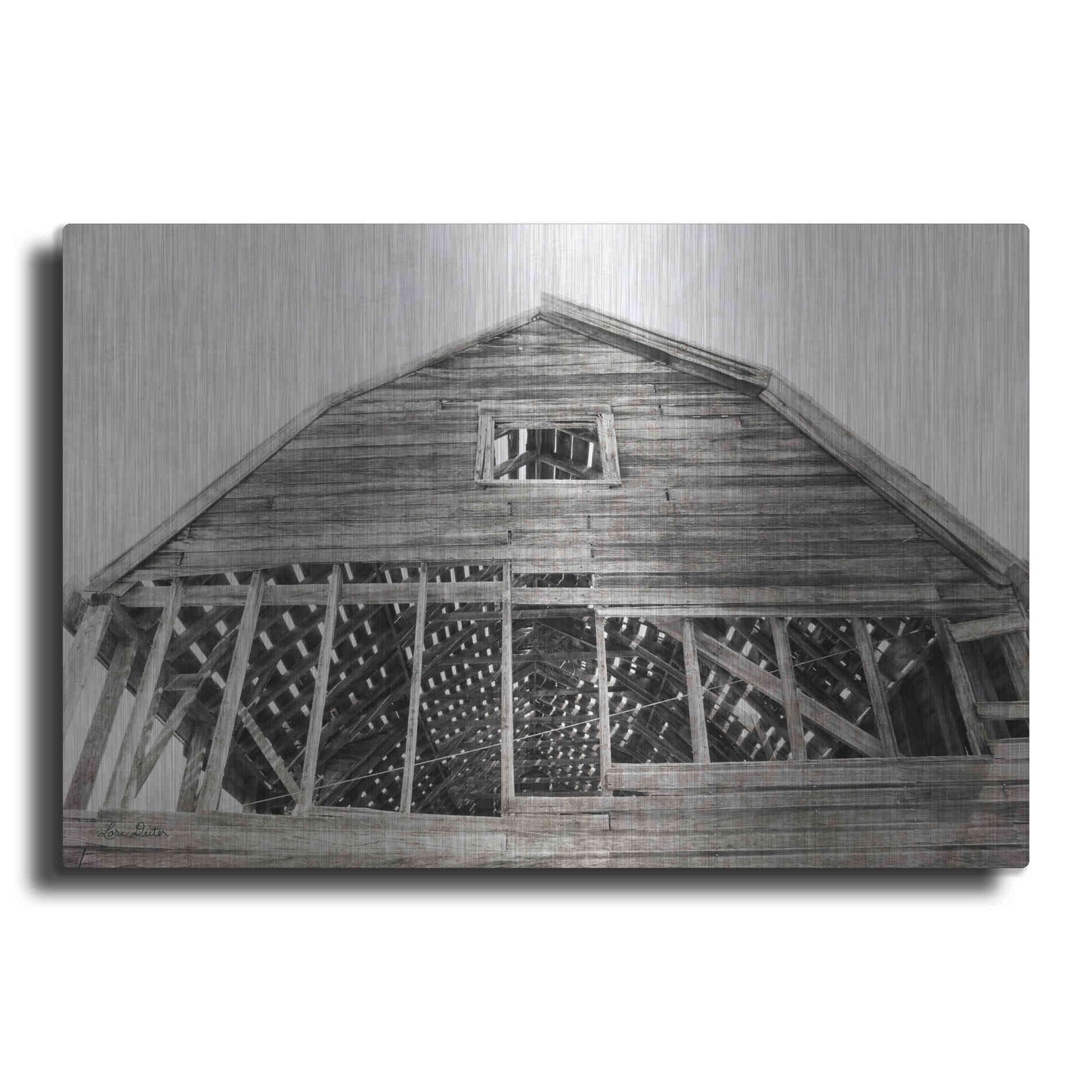 Luxe Metal Art 'Wyoming Barn' by Lori Deiter, Metal Wall Art