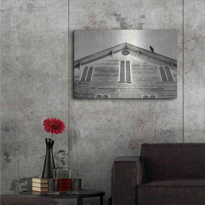 Luxe Metal Art 'Fort Halifax Crow' by Lori Deiter, Metal Wall Art,36x24