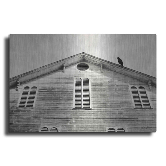 Luxe Metal Art 'Fort Halifax Crow' by Lori Deiter, Metal Wall Art