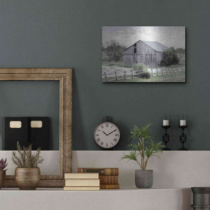 Luxe Metal Art 'Barnsville Barn' by Lori Deiter, Metal Wall Art,16x12