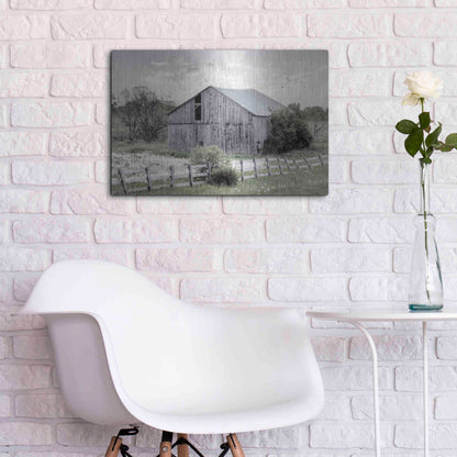 Luxe Metal Art 'Barnsville Barn' by Lori Deiter, Metal Wall Art,24x16