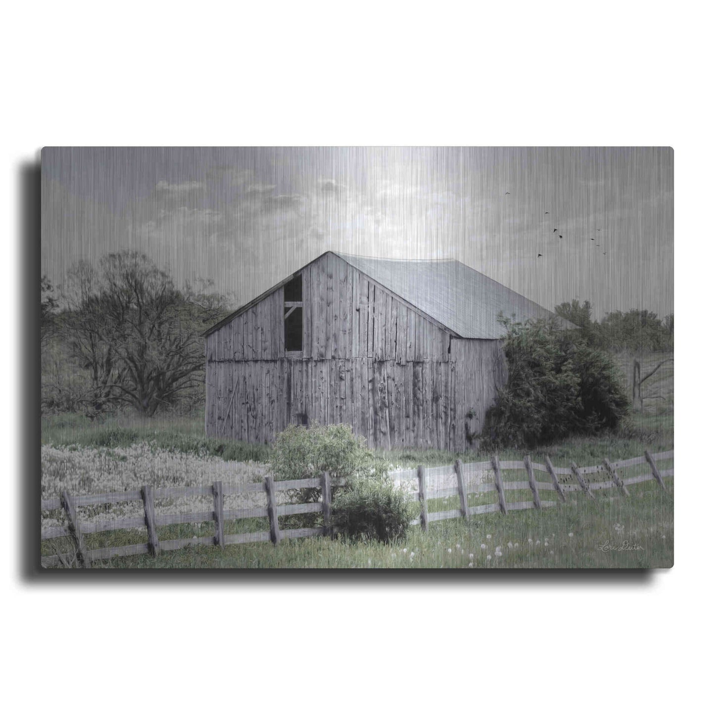 Luxe Metal Art 'Barnsville Barn' by Lori Deiter, Metal Wall Art