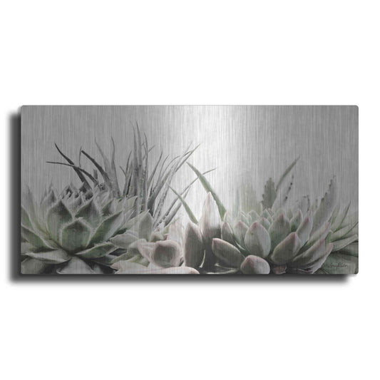 Luxe Metal Art 'Soft Succulents II' by Lori Deiter, Metal Wall Art