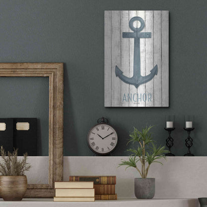 Luxe Metal Art 'Anchor' by Lori Deiter, Metal Wall Art,12x16