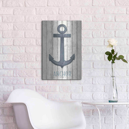 Luxe Metal Art 'Anchor' by Lori Deiter, Metal Wall Art,16x24