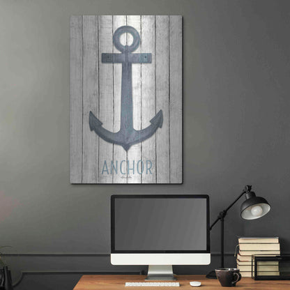 Luxe Metal Art 'Anchor' by Lori Deiter, Metal Wall Art,24x36