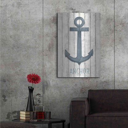 Luxe Metal Art 'Anchor' by Lori Deiter, Metal Wall Art,24x36