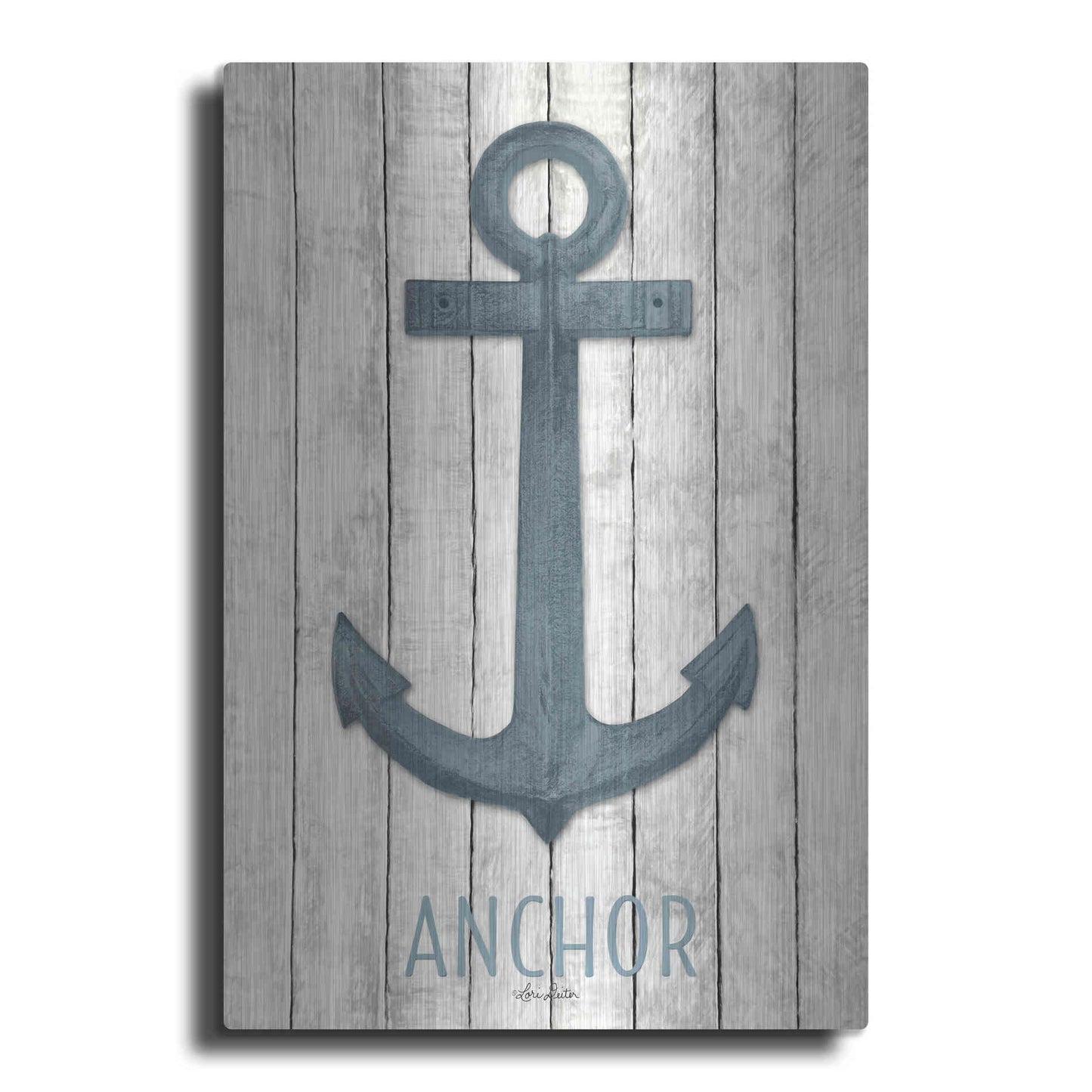 Luxe Metal Art 'Anchor' by Lori Deiter, Metal Wall Art