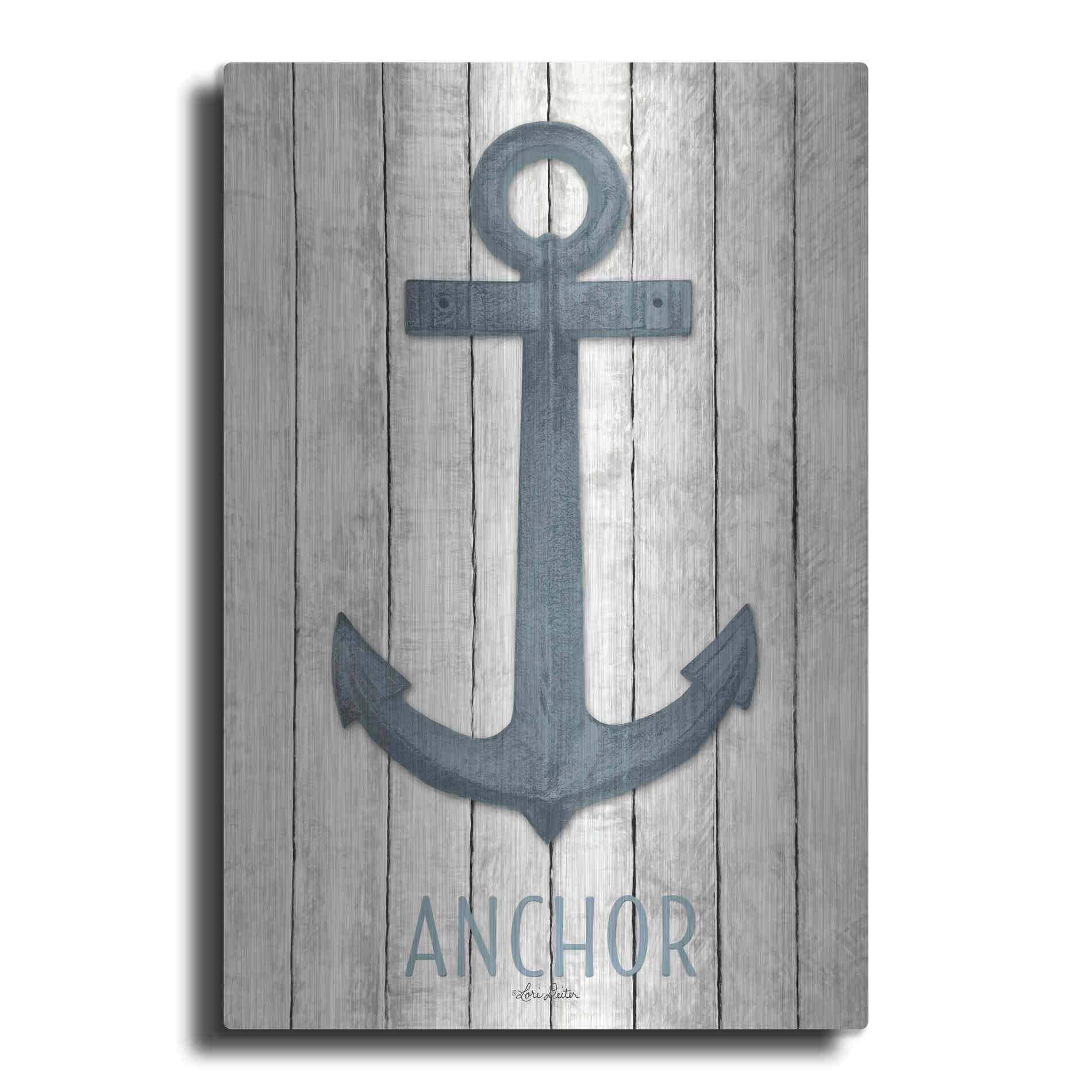 Luxe Metal Art 'Anchor' by Lori Deiter, Metal Wall Art