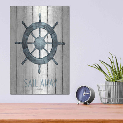Luxe Metal Art 'Sail Away' by Lori Deiter, Metal Wall Art,12x16