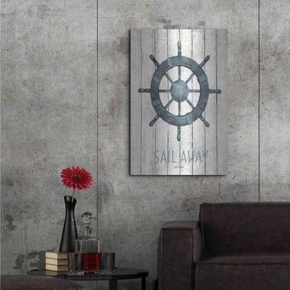Luxe Metal Art 'Sail Away' by Lori Deiter, Metal Wall Art,24x36