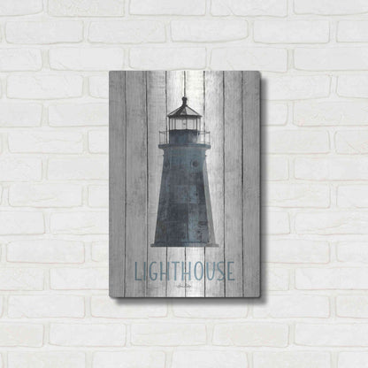 Luxe Metal Art 'Lighthouse' by Lori Deiter, Metal Wall Art,16x24