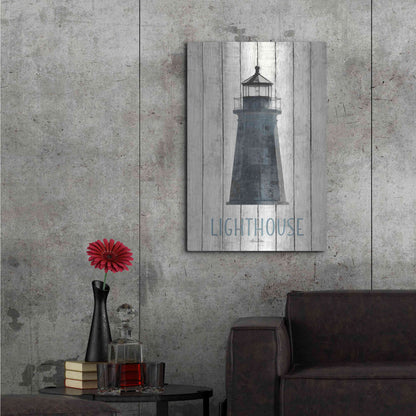 Luxe Metal Art 'Lighthouse' by Lori Deiter, Metal Wall Art,24x36