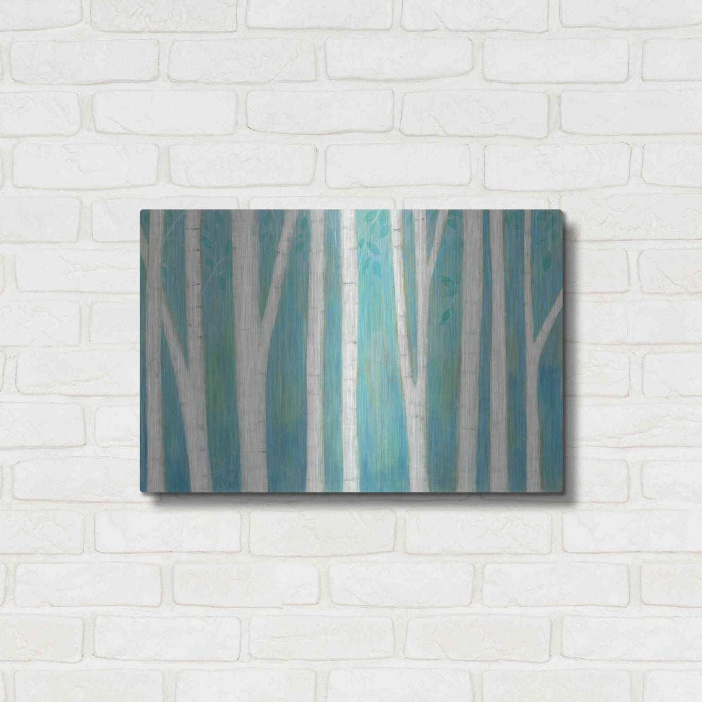 Luxe Metal Art 'Spring Woods' by Melissa Averinos, Metal Wall Art,24x16