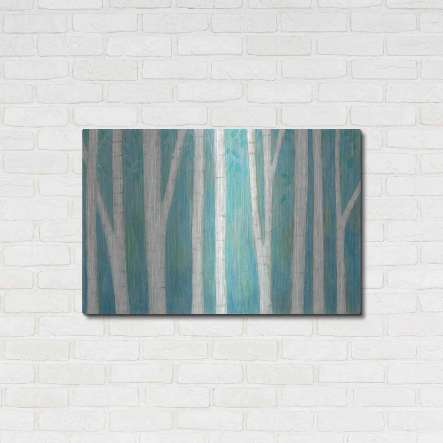 Luxe Metal Art 'Spring Woods' by Melissa Averinos, Metal Wall Art,36x24
