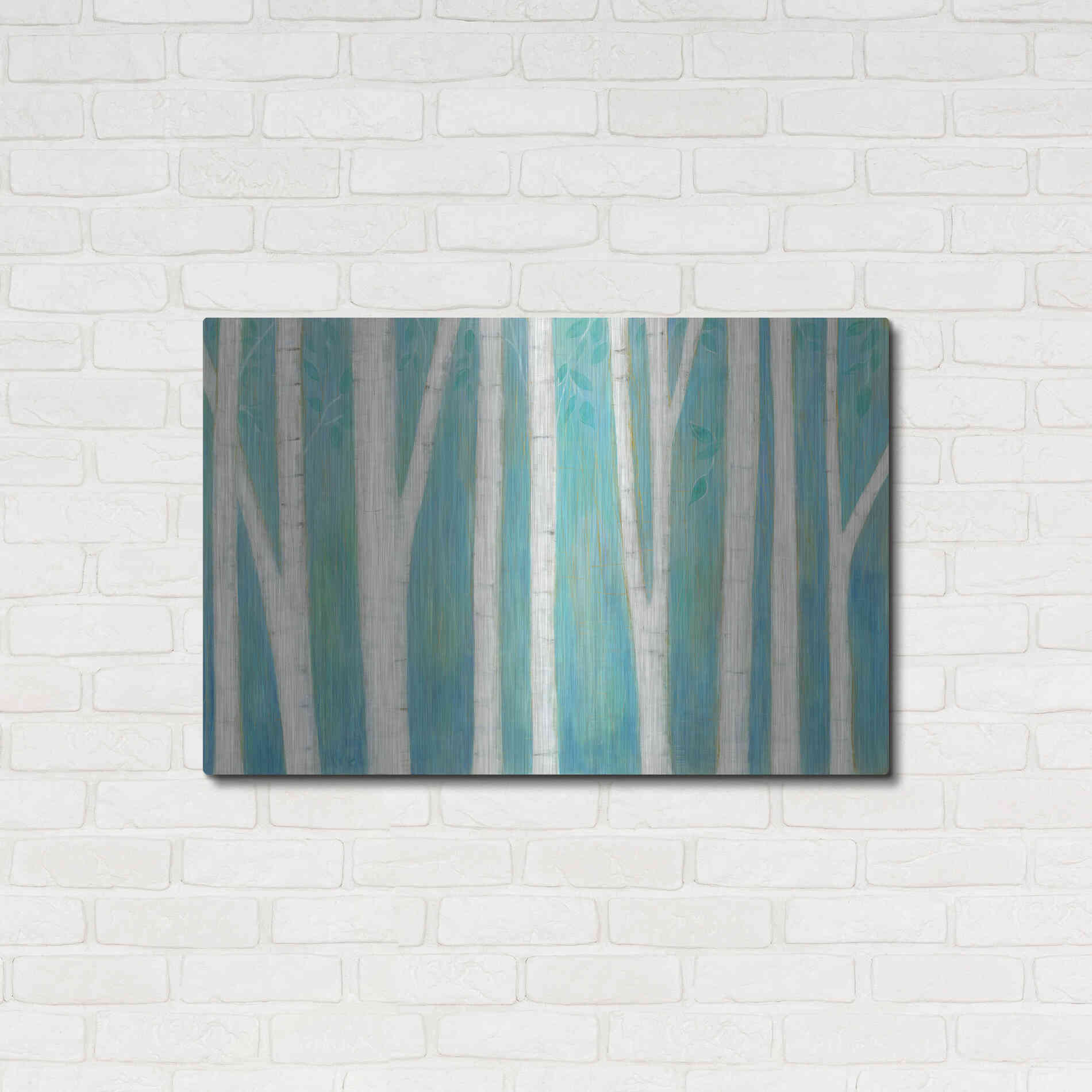 Luxe Metal Art 'Spring Woods' by Melissa Averinos, Metal Wall Art,36x24