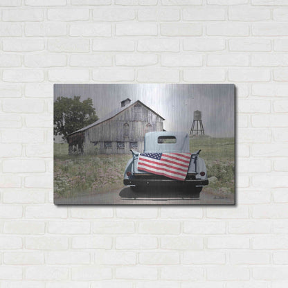 Luxe Metal Art 'American Tailgating' by Lori Deiter, Metal Wall Art,36x24