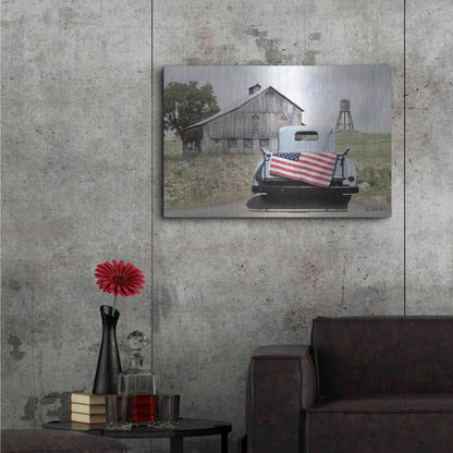 Luxe Metal Art 'American Tailgating' by Lori Deiter, Metal Wall Art,36x24