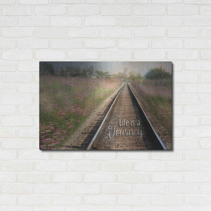 Luxe Metal Art 'Life is a Journey' by Lori Deiter, Metal Wall Art,36x24