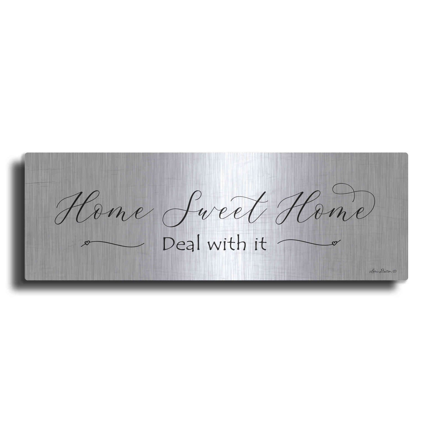Luxe Metal Art 'Home Sweet Home' by Lori Deiter, Metal Wall Art