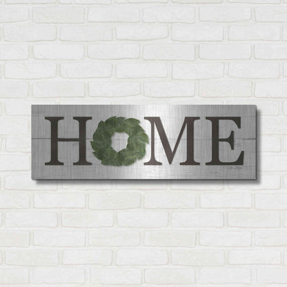 Luxe Metal Art 'Home' by Lori Deiter, Metal Wall Art,36x12