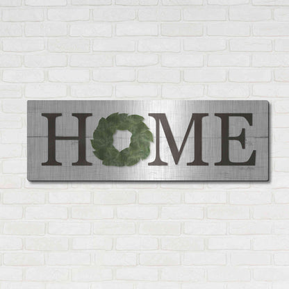 Luxe Metal Art 'Home' by Lori Deiter, Metal Wall Art,48x16