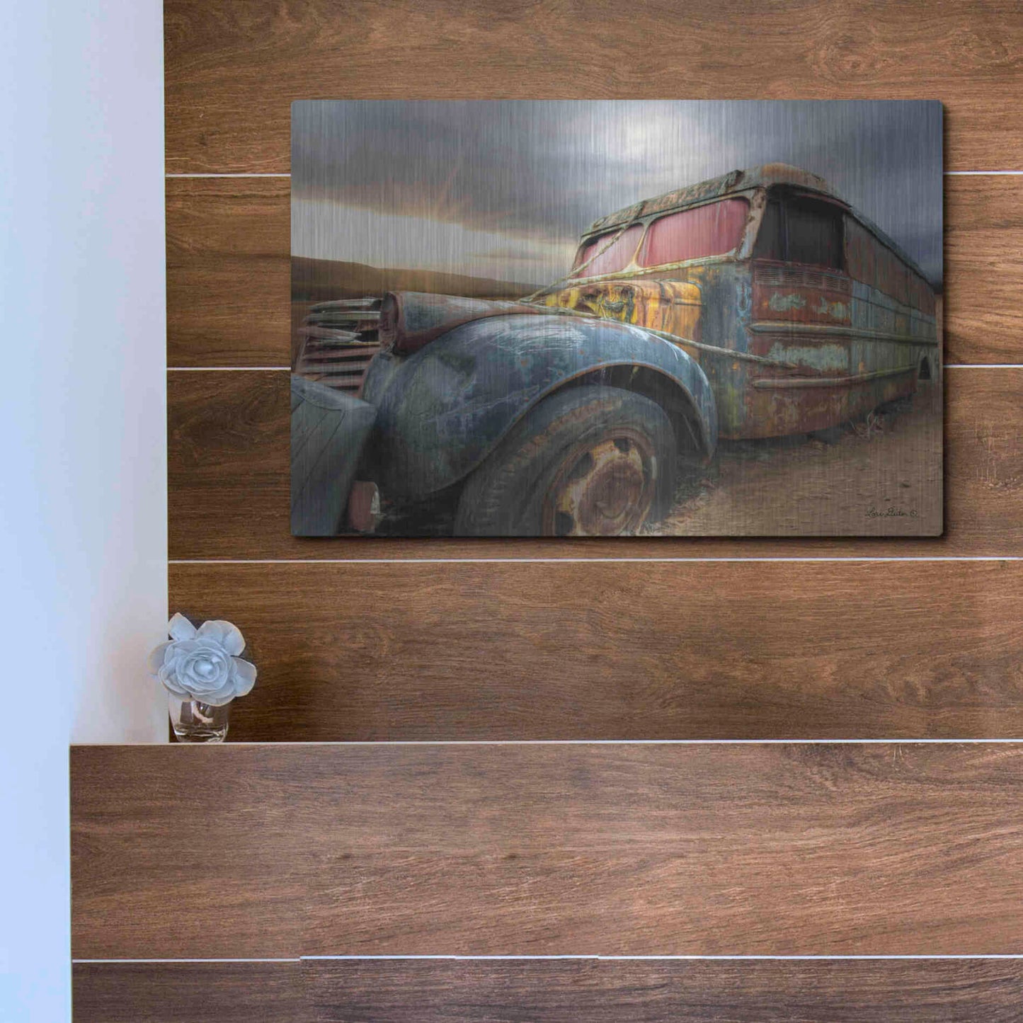 Luxe Metal Art 'Catch a Ride' by Lori Deiter, Metal Wall Art,16x12