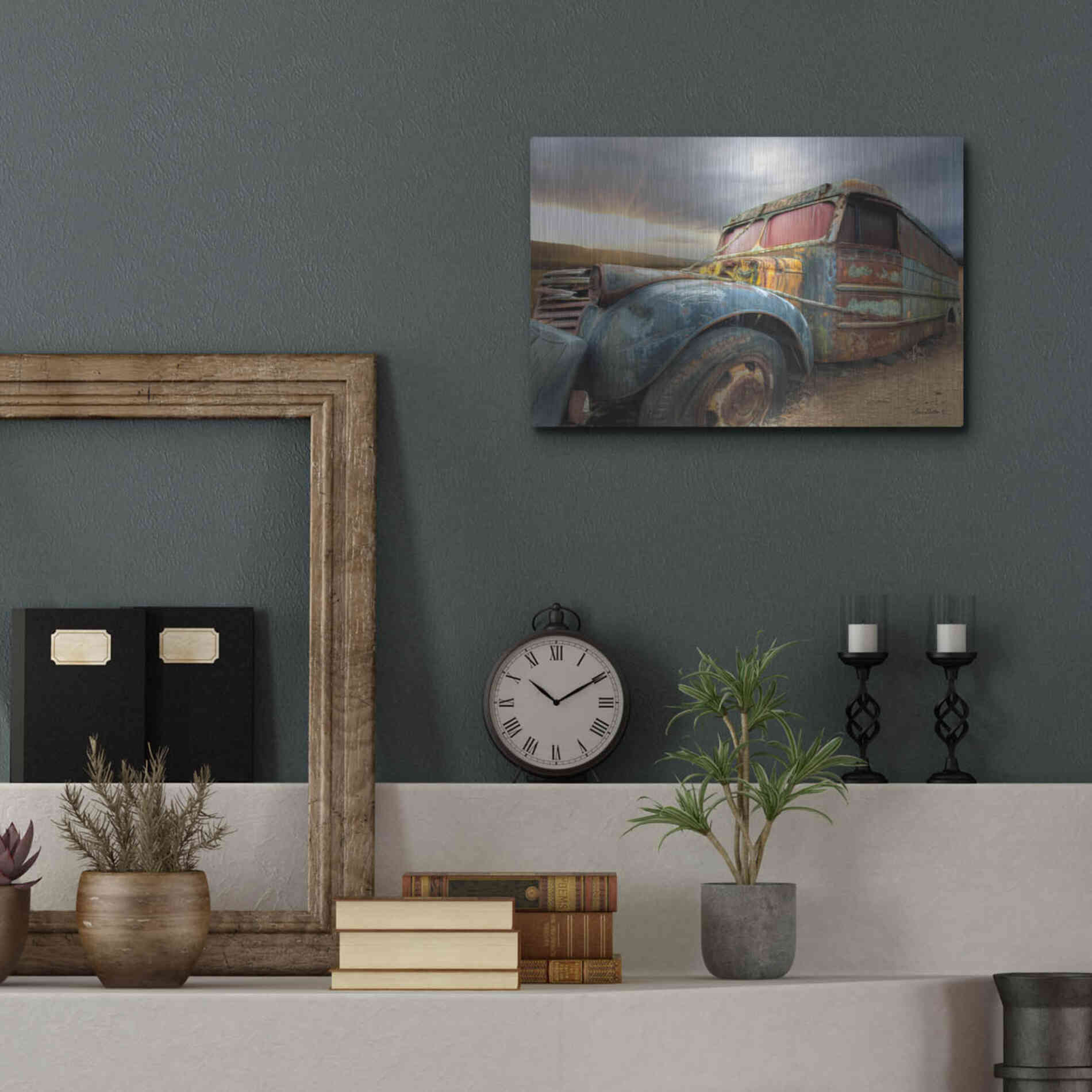 Luxe Metal Art 'Catch a Ride' by Lori Deiter, Metal Wall Art,16x12