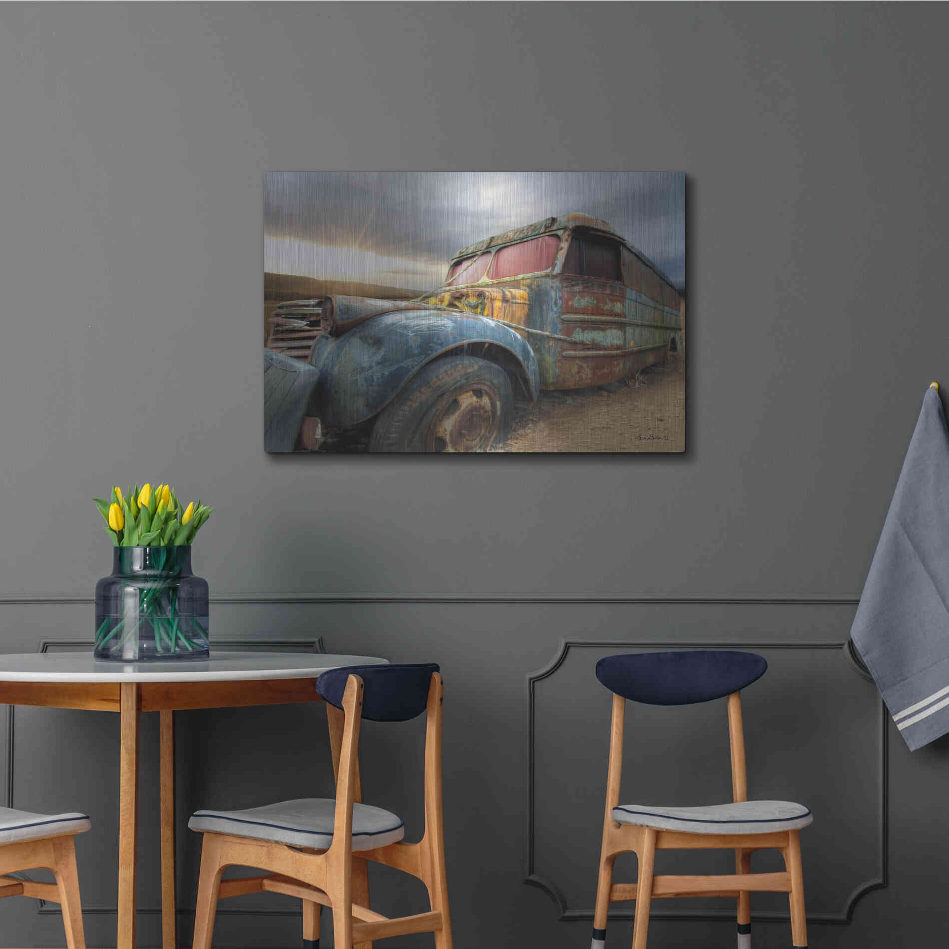 Luxe Metal Art 'Catch a Ride' by Lori Deiter, Metal Wall Art,36x24